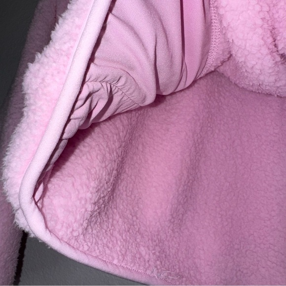 New All In Motion Faux Shearling Cozy Pink Fleece Pullover XL (14) - Picture 6 of 12